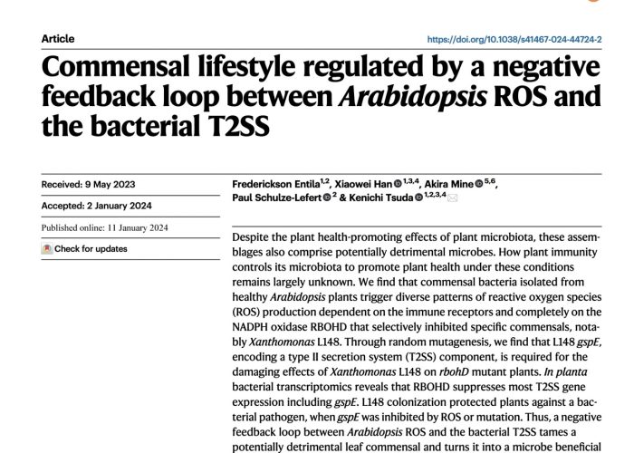 Nature Communication paper was out! Congratulations to Fred!